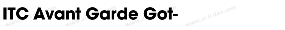 ITC Avant Garde Got字体转换